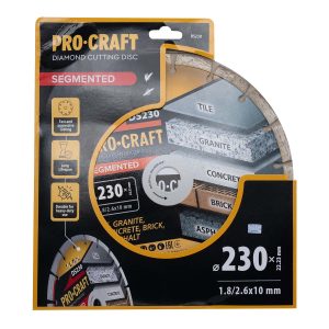 DS230_1.jpg Алмазний диск Procraft DS230 230мм 22,23мм 2.6 мм